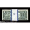 Image 2 : Fr. 1909-J* $1 1977 Federal Reserve Notes. Original Pack of 100. Gem Crisp Uncirculated.
