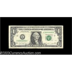 Fr. 1916-K $1 1988A Federal Reserve Note. Very Fine.