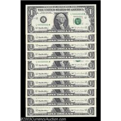 Fr. 1922-L $1 1995 Federal Reserve Notes. Gem Crisp Uncirculated.