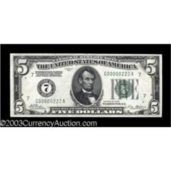 Fr. 1950-G $5 1928 Federal Reserve Note. Very Choice Crisp Uncirculated.