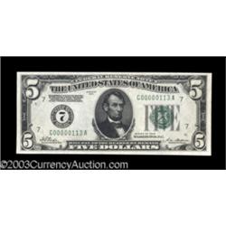 Fr. 1950-G $5 1928 Federal Reserve Note. Very Choice Crisp Uncirculated.