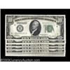 Image 1 : Fr. 2000-H $10 1928 Federal Reserve Notes. Nine Consecutive. Gem Crisp Uncirculated.