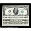 Image 1 : Fr. 2010 $10 1950 Wide Federal Reserve Notes. Gem Crisp Uncirculated.