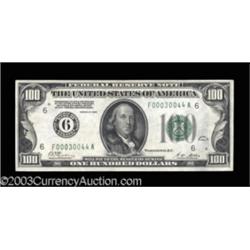Fr. 2150-F $100 1928 Federal Reserve Note. Extremely Fine.