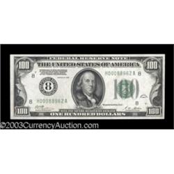 Fr. 2150-H $100 1928 Federal Reserve Note. Choice Crisp Uncirculated.