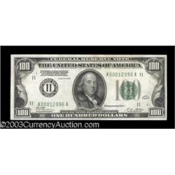 Fr. 2150-K $100 1928 Federal Reserve Note. Choice About Uncirculated.