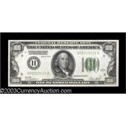 Fr. 2151-H $100 1928A Federal Reserve Note. Choice Crisp Uncirculated.