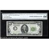 Image 1 : Fr. 2152-C $100 1934 Light Green Seal Federal Reserve Note. CGA Choice Uncirculated 64.