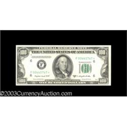 Fr. 2160-F* $100 1950C Federal Reserve Note. Choice Crisp Uncirculated.
