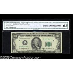 Fr. 2161-E* $100 1950D Federal Reserve Note. CGA Choice Uncirculated 63.