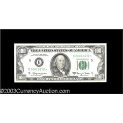 Fr. 2163-E* $100 1963A Federal Reserve Note. Gem Crisp Uncirculated.