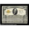 Image 1 : Fr. 2400 $10 1928 Gold Certificates (8). Very Fine-Extremely Fine, Fine-Very Fine (7).