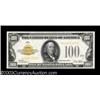 Image 1 : Fr. 2405 $100 1928 Gold Certificate. Extremely Fine-About Uncirculated.