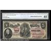 Image 1 : Fr. 67 $5 1875 Legal Tender CGA Gem Uncirculated 65.