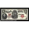 Image 1 : Fr. 91 $5 1907 Legal Tender Choice Extremely Fine.
