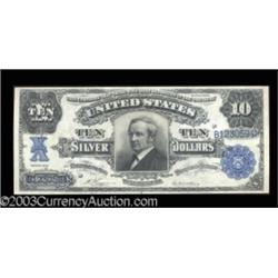 Fr. 303 $10 1908 Silver Certificate Very Choice New.