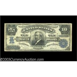 Fr. 304 $10 1908 Silver Certificate Choice Fine.