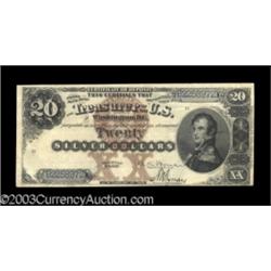 Fr. 311 $20 1880 Silver Certificate Extremely Fine.