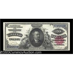 Fr. 318 $20 1891 Silver Certificate Choice Extremely Fine.