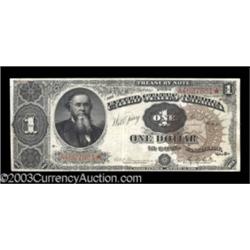 Fr. 348 $1 1890 Treasury Note Very Fine-Extremely Fine.