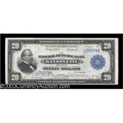 Fr. 827 $20 1915 Federal Reserve Bank Note Choice Extremely Fine.