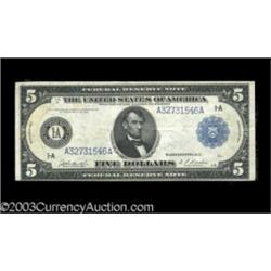 Fr. 846 $5 1914 Federal Reserve Very Fine.