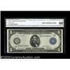 Image 1 : Fr. 848 $5 1914 Federal Reserve Note CGA Gem Uncirculated 66.