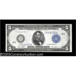 Fr. 855c 1914 $5 Federal Reserve Note Choice New.