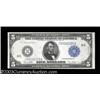 Image 1 : Fr. 855c 1914 $5 Federal Reserve Note Choice New.