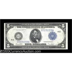 Fr. 859c 1914 $5 Federal Reserve Note Choice About New.