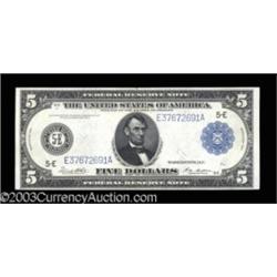 Fr. 863a 1914 $5 Federal Reserve Note Choice New.
