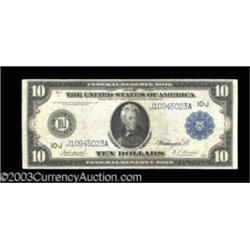 Fr. 942 $10 1914 Federal Reserve Note Very Fine.