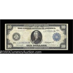 Fr. 950 $10 1914 Federal Reserve Note Very Fine.