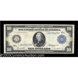 Fr. 951a $10 1914 Federal Reserve Note Fine.