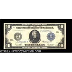 Fr. 951c $10 1914 Federal Reserve Note Extremely Fine.
