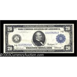 Fr. 988 $20 1914 Federal Reserve Note Very Fine.