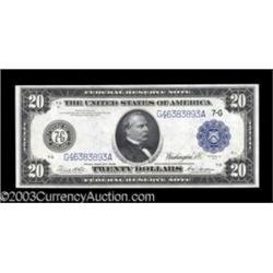 Fr. 991b $20 1914 Federal Reserve Note Superb Gem New.