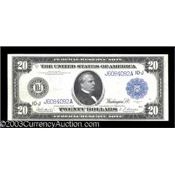 Fr. 1002 $20 1914 Federal Reserve Note Very Choice New.