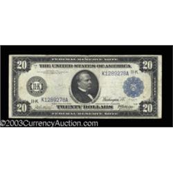 Fr. 1004 $20 1914 Federal Reserve Note Fine.