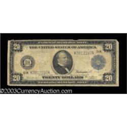 Fr. 1005 $20 1914 Federal Reserve Note Very Good.