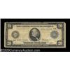 Image 1 : Fr. 1005 $20 1914 Federal Reserve Note Very Good.