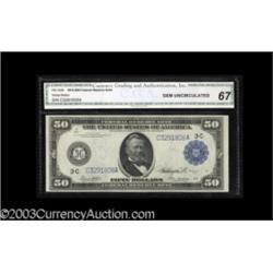 Fr. 1035 $50 1914 Federal Reserve Note CGA Gem Uncirculated 67.