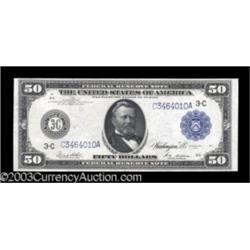 Fr. 1035 $50 1914 Federal Reserve Note Very Choice New.