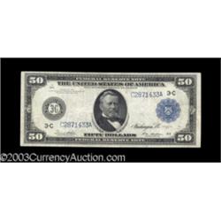 Fr. 1035 $50 1914 Federal Reserve Note Very Fine.