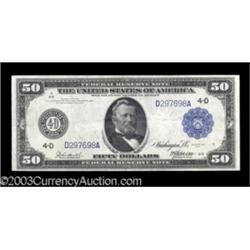 Fr. 1036 $50 1914 Federal Reserve Extremely Fine.