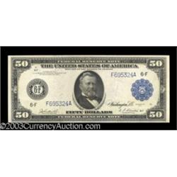 Fr. 1046 $50 1914 Federal Reserve Note Very Choice New.