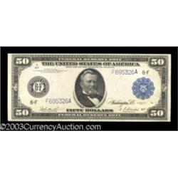 Fr. 1046 $50 1914 Federal Reserve Note Very Choice New.