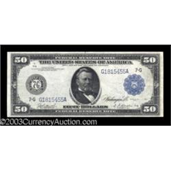 Fr. 1050 $50 1914 Federal Reserve Note Choice Extremely Fine.