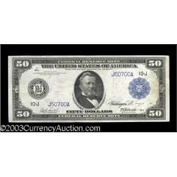 Fr. 1060 $50 1914 Federal Reserve Choice Very Fine.