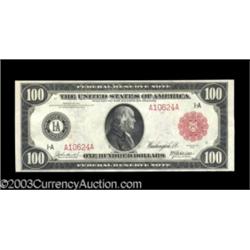 Fr. 1072a $100 1914 Red Seal Federal Reserve Note Gem New.